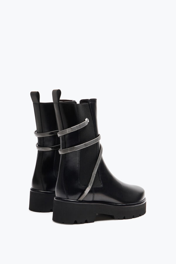 joyas de enebro negro y plata biker boot 45 rene caovilla