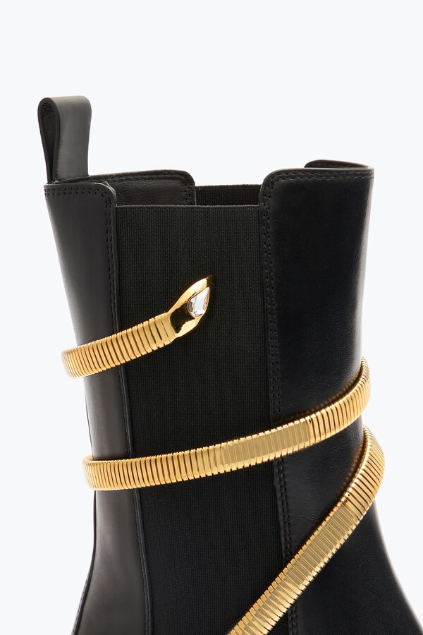joyas de enebro negro y oro biker boot 45 rene caovilla