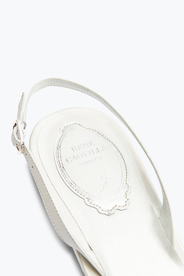 joyas de cenicienta blanca slingback 10 rene caovilla