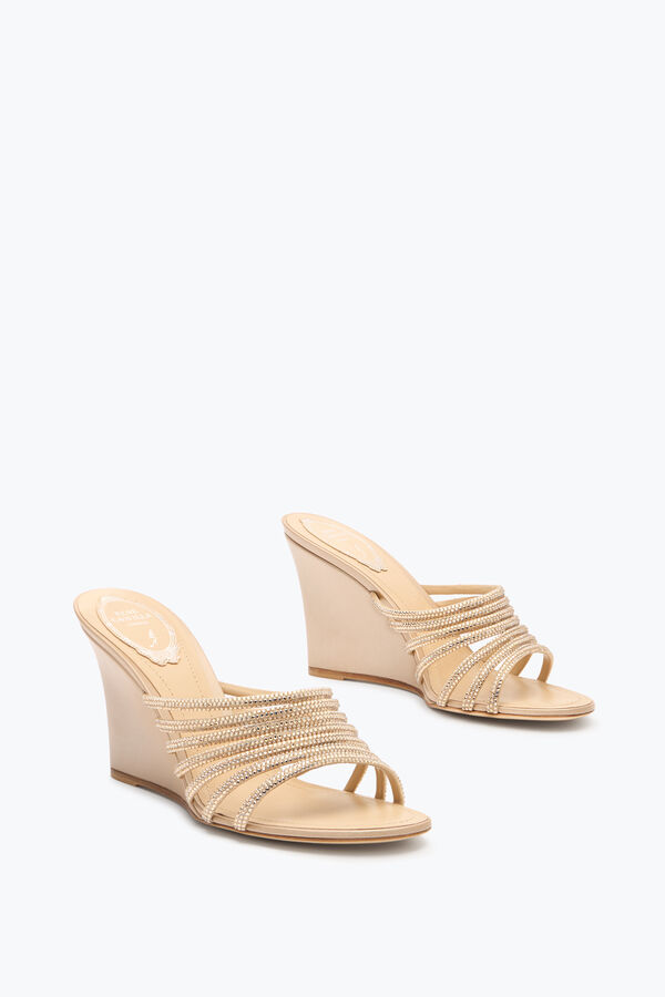 joyas guarnición completa powder pink mule 80 rene caovilla