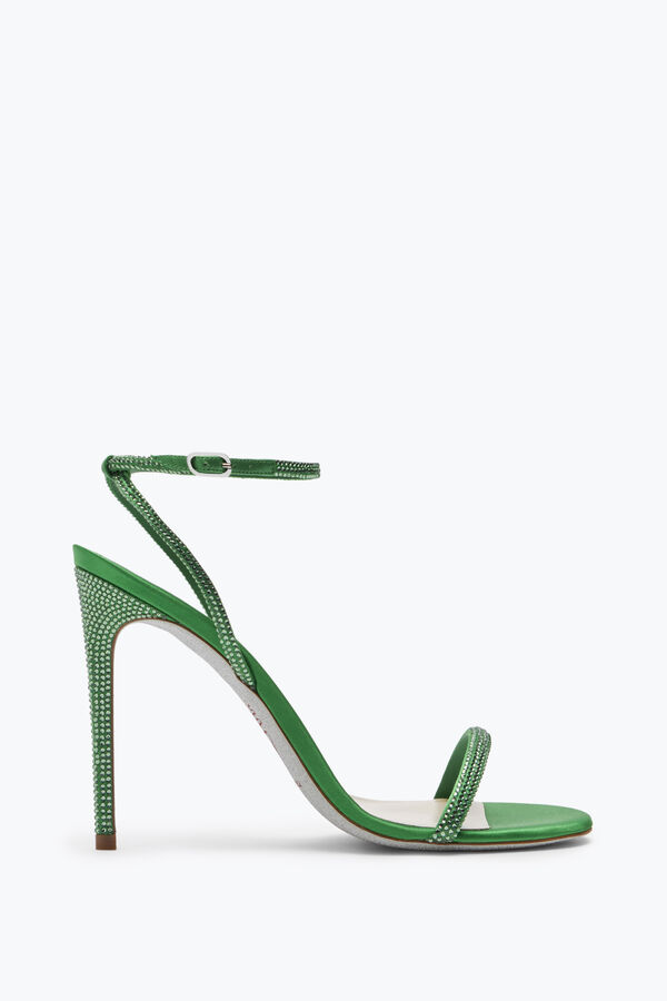 joyas ellabrita cristal verde sandalia 105 rene caovilla