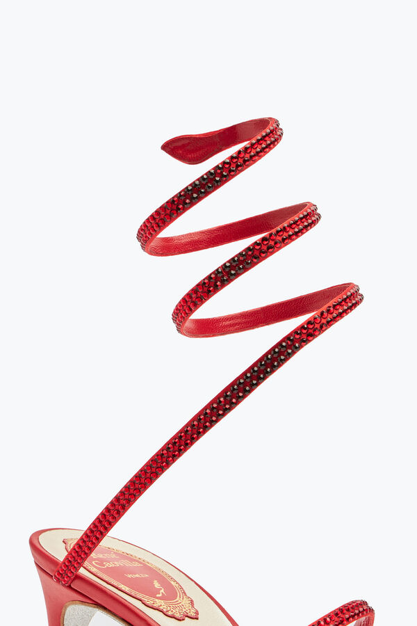 joyas cleo rojo sandalia 80 rene caovilla