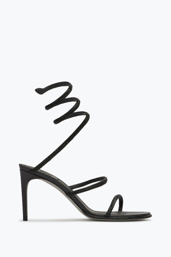 joyas cleo negro sandalia 80 rene caovilla