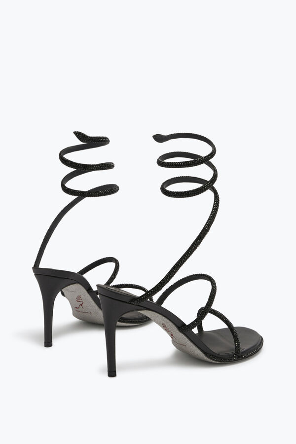 joyas cleo negro sandalia 80 rene caovilla