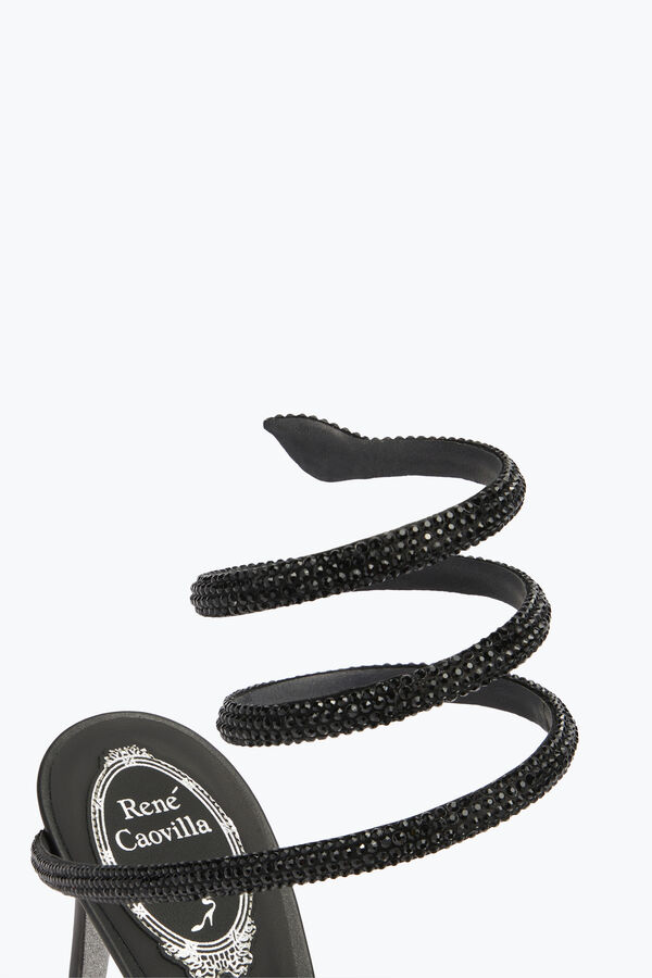 joyas cleo negro sandalia 80 rene caovilla