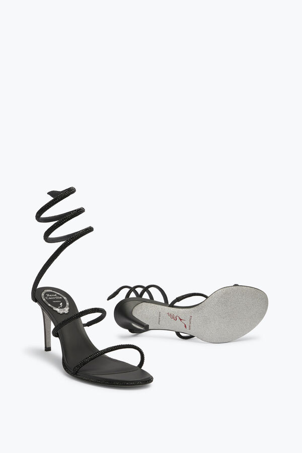 joyas cleo negro sandalia 80 rene caovilla