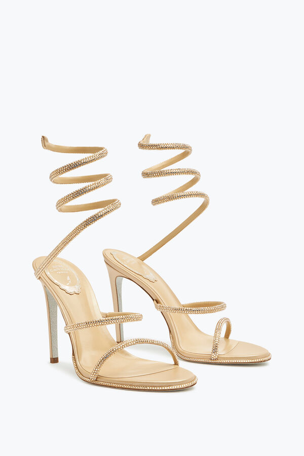 joyas cleo de oro de la sandalia 105 rene caovilla