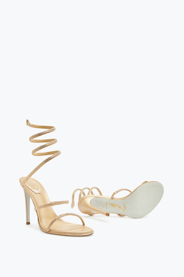 joyas cleo de oro de la sandalia 105 rene caovilla