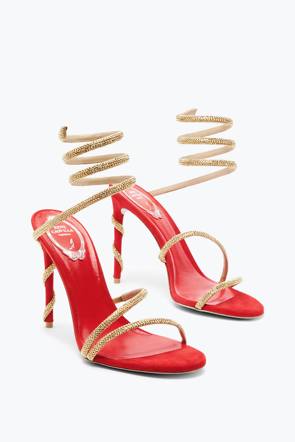 joyas margot joya roja sandalia 105 rene caovilla