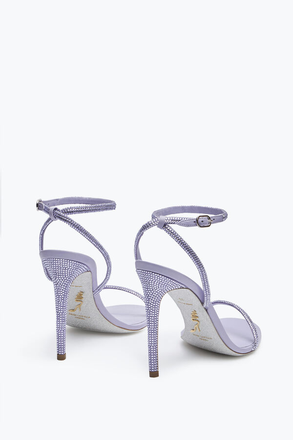 joyas ellabrita de cristal de lavanda sandalia 105 rene caovilla