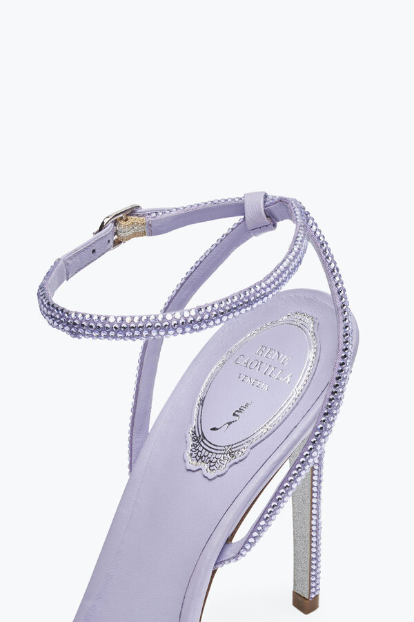 joyas ellabrita de cristal de lavanda sandalia 105 rene caovilla
