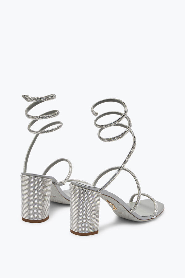joyas cleo de cristal gris sandalia 80 rene caovilla