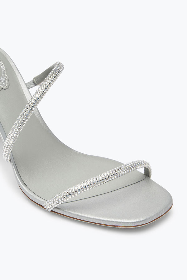 joyas cleo de cristal gris sandalia 80 rene caovilla