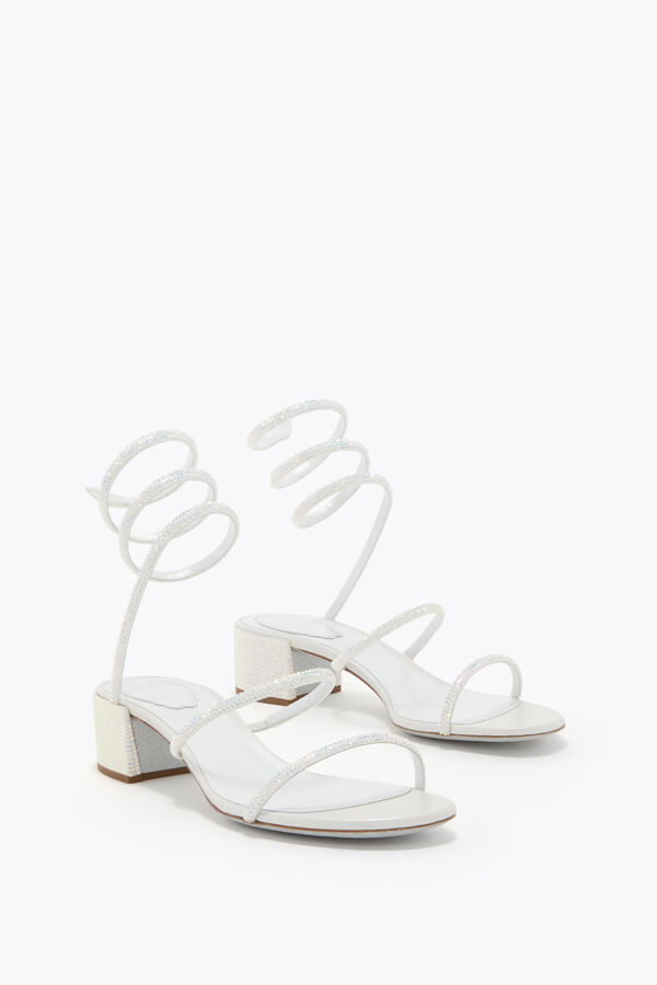 joyas cleo blanco sandalia 40 rene caovilla