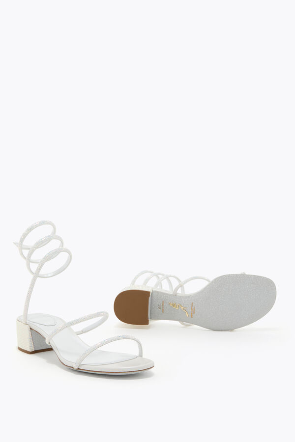 joyas cleo blanco sandalia 40 rene caovilla