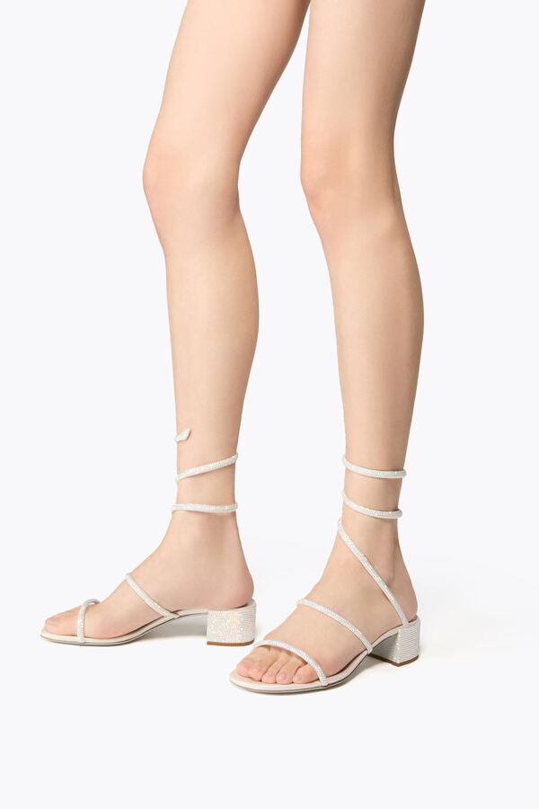 joyas cleo blanco sandalia 40 rene caovilla