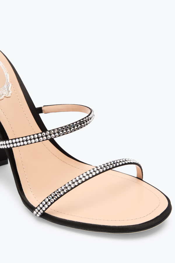 joyas cleo negro sandalia con alma de talÓn 105 rene caovilla
