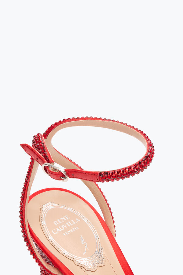 joyas nicole rojo sandalia 80 rene caovilla