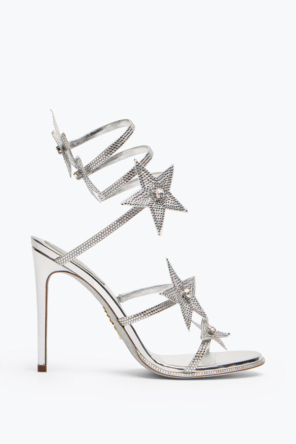 joyas cleo estrella de plata de la sandalia 105 rene caovilla