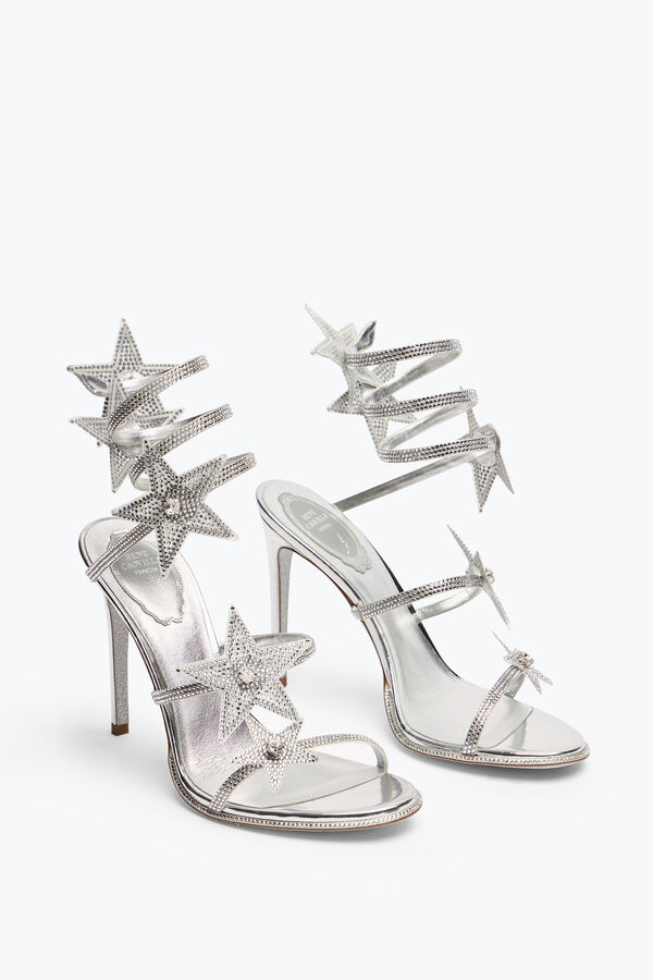 joyas cleo estrella de plata de la sandalia 105 rene caovilla