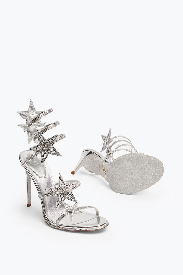 joyas cleo estrella de plata de la sandalia 105 rene caovilla