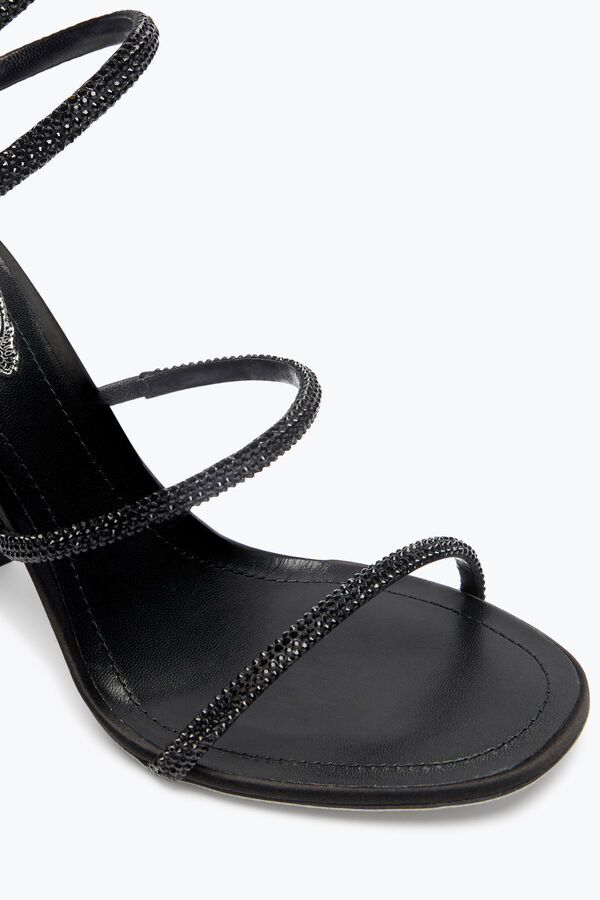 joyas cleo total negro sandalia con alma de talÓn 105 rene caovilla