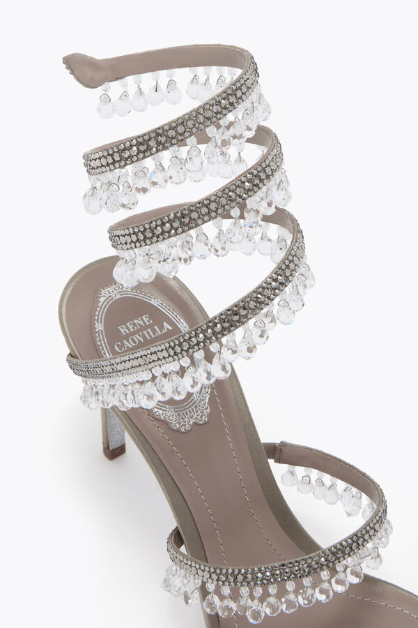 joyas araÑa paloma gris sandalia 80 rene caovilla