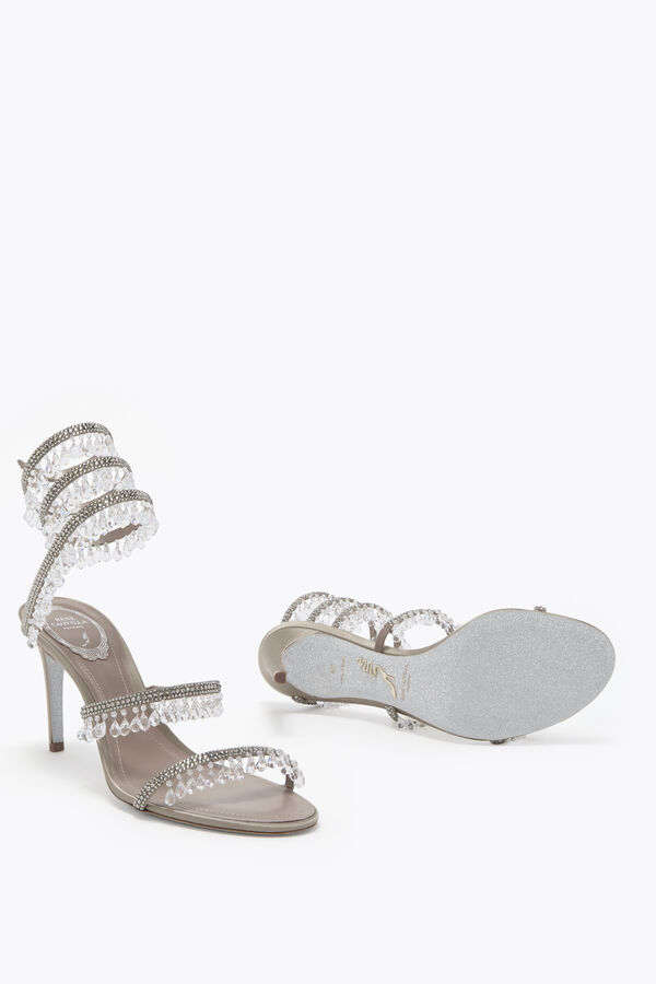 joyas araÑa paloma gris sandalia 80 rene caovilla