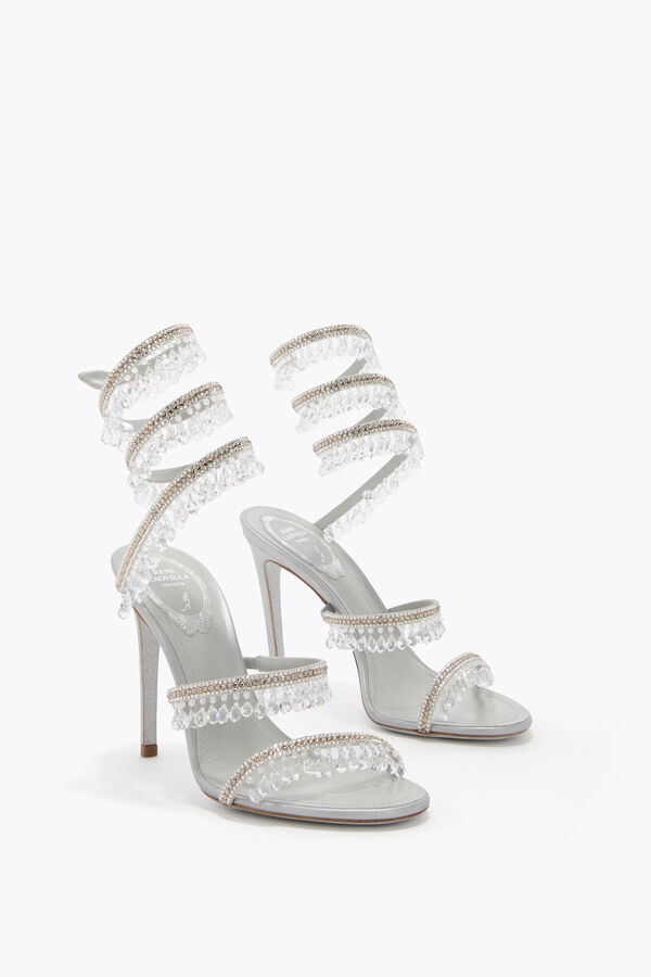 joyas araÑa gris perla sandalia 105 rene caovilla
