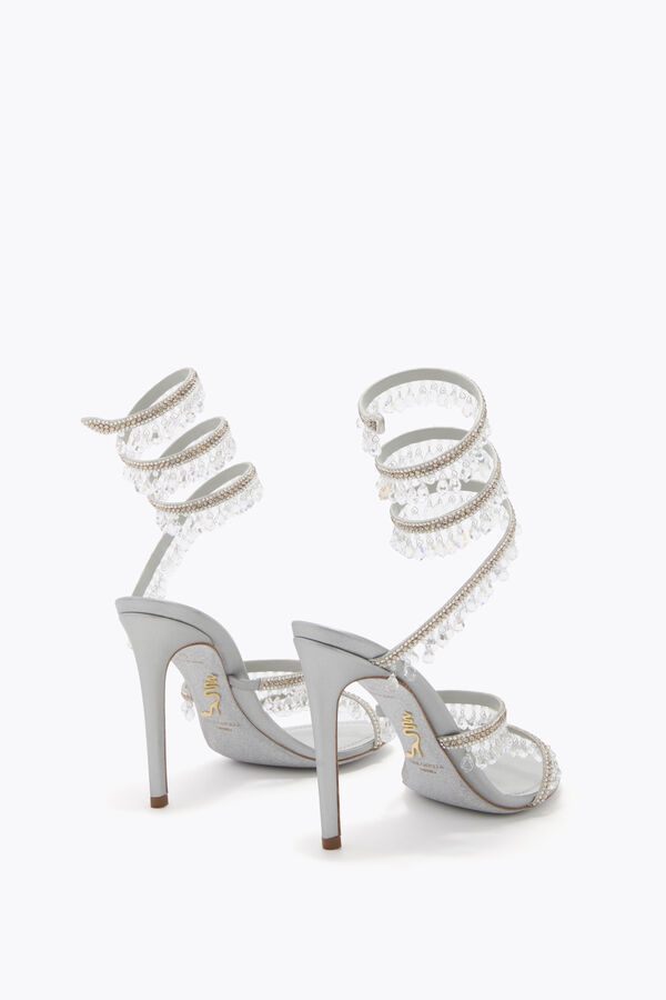 joyas araÑa gris perla sandalia 105 rene caovilla