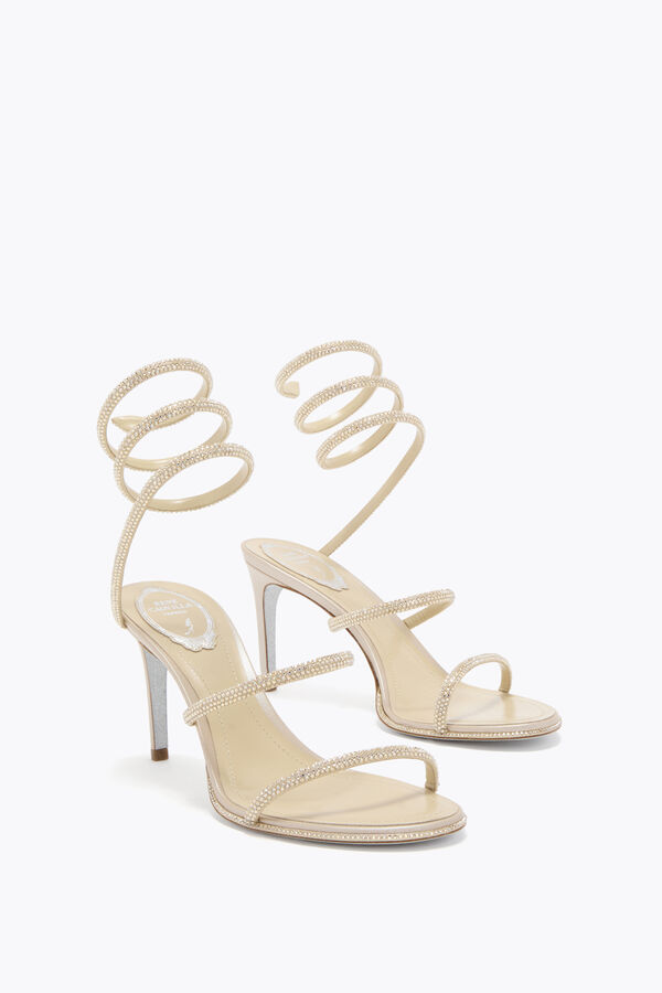 joyas cleo champagne sandalia 80 rene caovilla