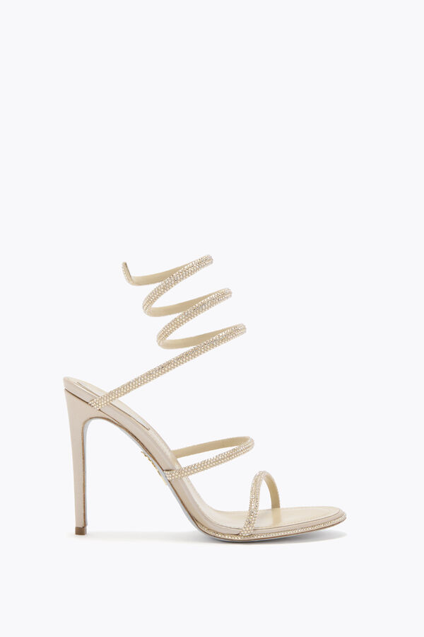 joyas cleo champagne sandalia 105 rene caovilla