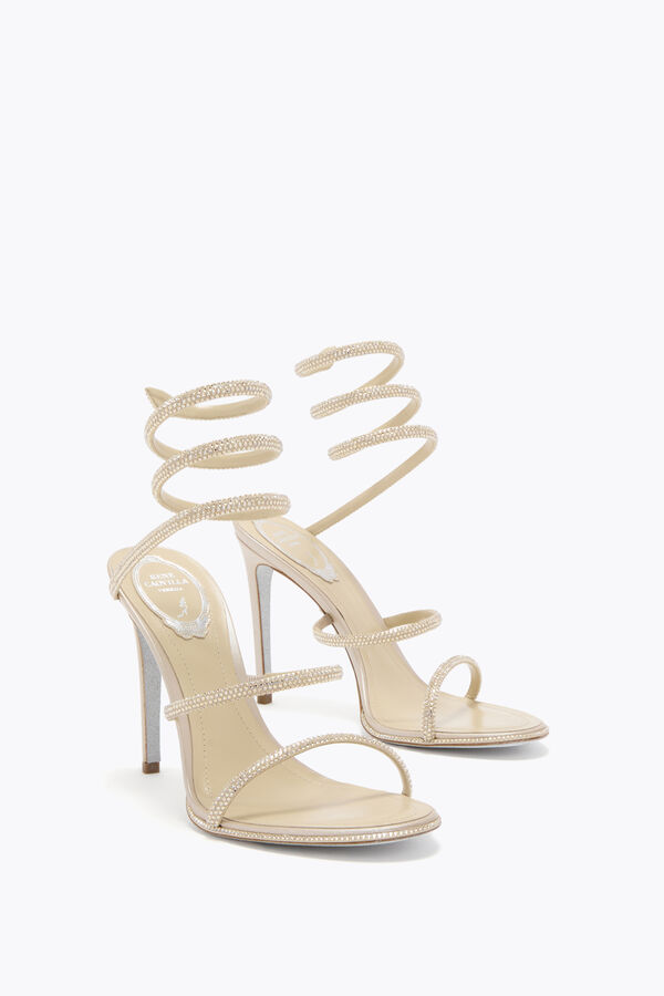 joyas cleo champagne sandalia 105 rene caovilla