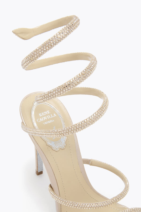 joyas cleo champagne sandalia 105 rene caovilla