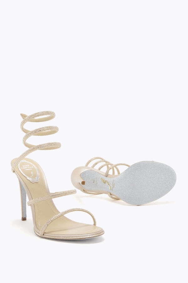joyas cleo champagne sandalia 105 rene caovilla