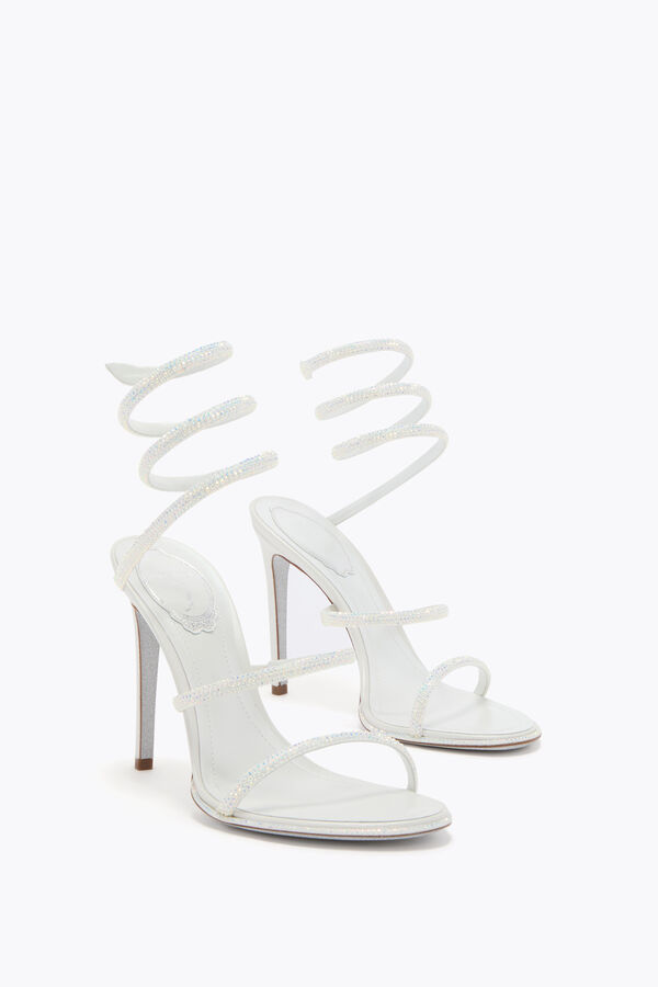 joyas cleo blanco sandalia 105 rene caovilla