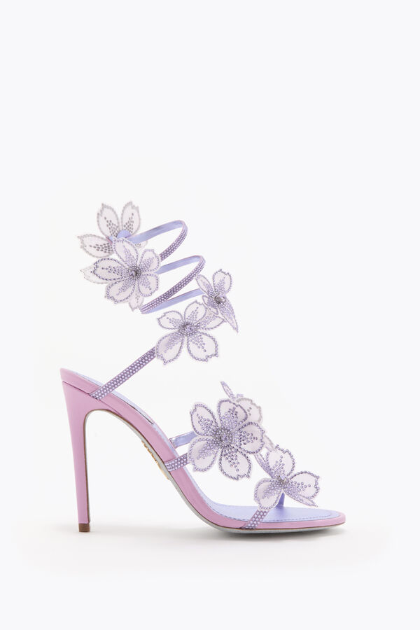 joyas de durazno flores de glicina de la sandalia 105 rene caovilla