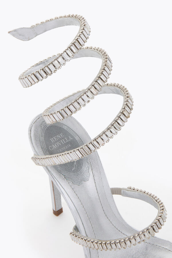 joyas cleo chispa de plata de la sandalia 105 rene caovilla