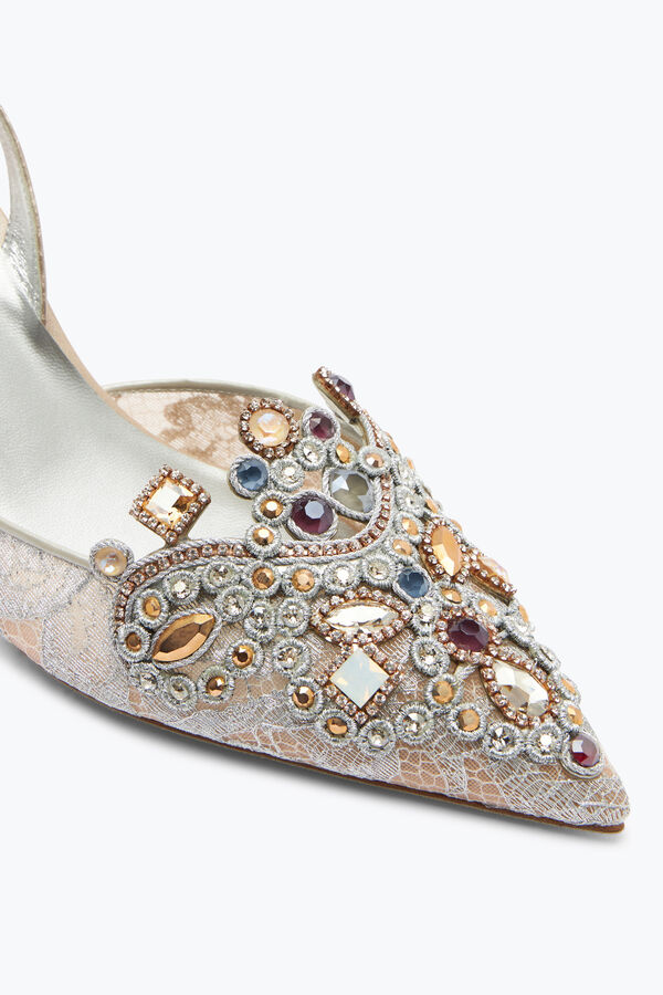 joyas joya zapatillas de encaje venezianan 75 rene caovilla