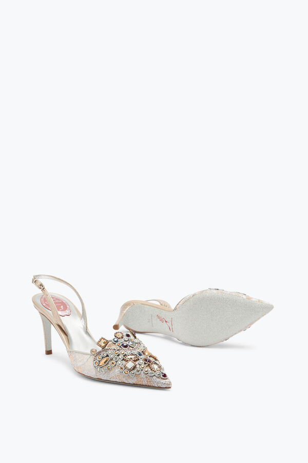 joyas joya zapatillas de encaje venezianan 75 rene caovilla