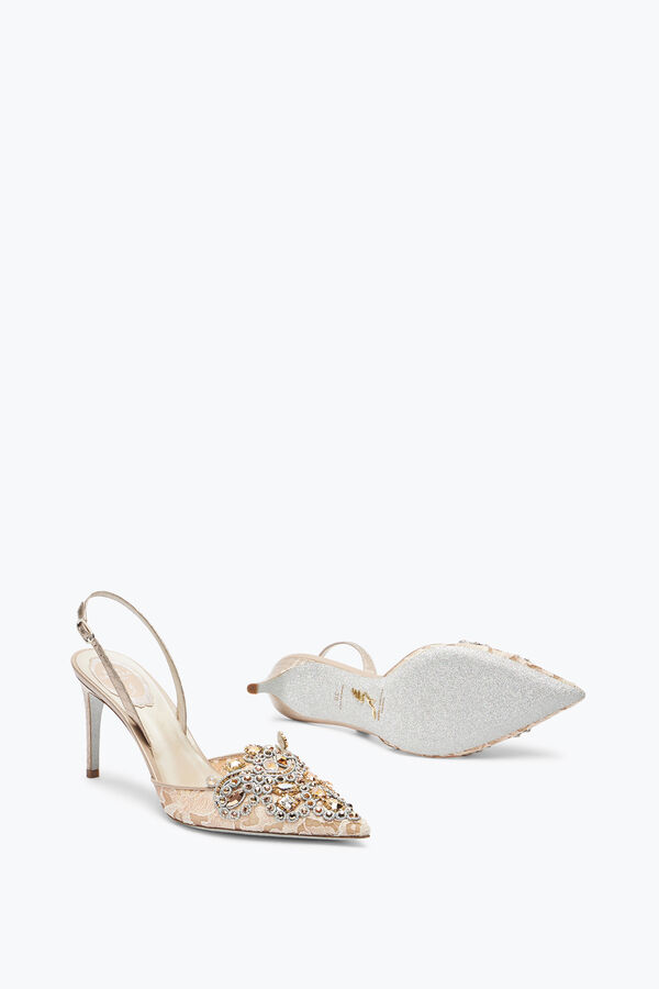 joyas veneziana champagne slingback 80 rene caovilla