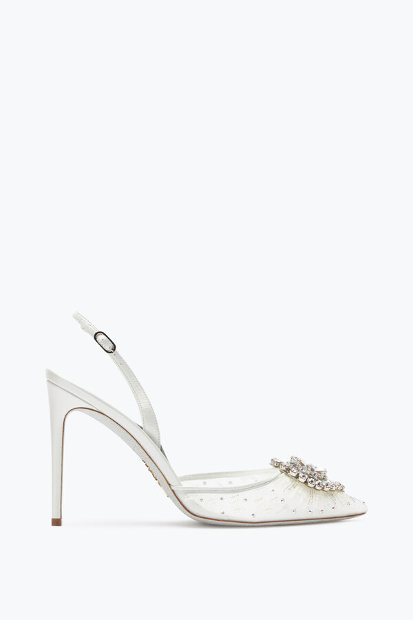 joyas barbara blanco slingback 105 rene caovilla