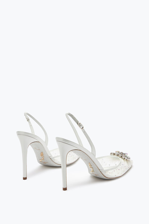 joyas barbara blanco slingback 105 rene caovilla