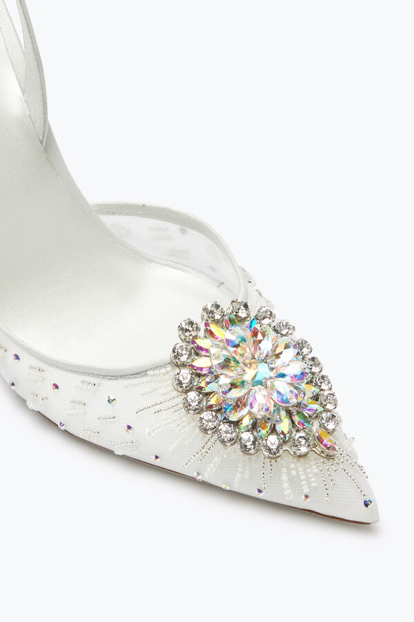 joyas barbara blanco slingback 105 rene caovilla