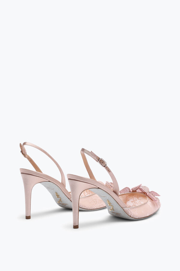 joyas floriane polvo de color rosa slingback 80 rene caovilla