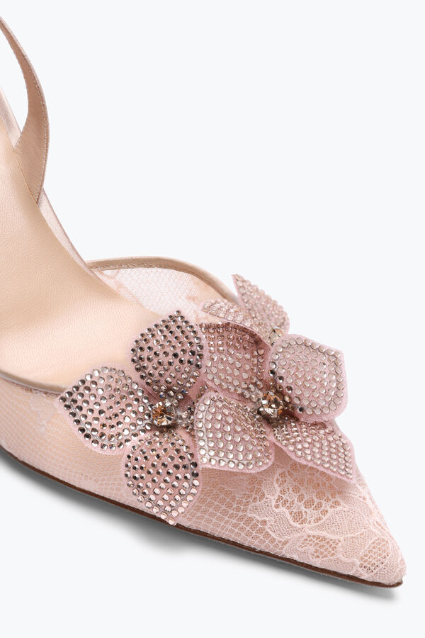 joyas floriane polvo de color rosa slingback 80 rene caovilla