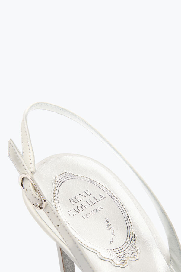 joyas flor blanca slingback 80 rene caovilla
