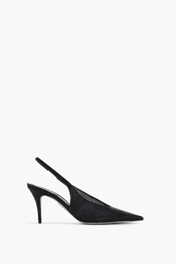 joyas jinny negro slingback 80 rene caovilla