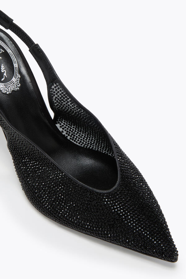 joyas jinny negro slingback 80 rene caovilla