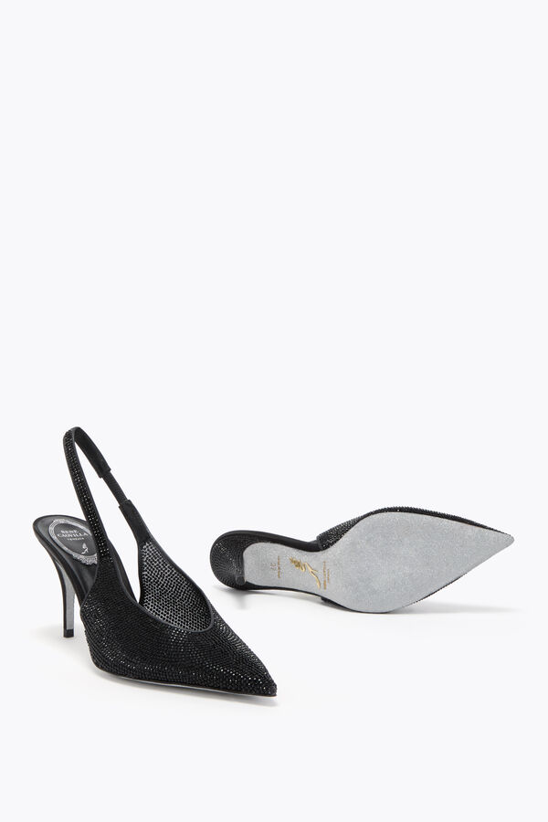 joyas jinny negro slingback 80 rene caovilla